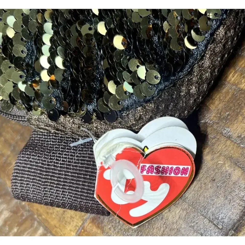 TY Fashion Beanie Baby Sloth Sequin Fanny Pack Belt Bag New With Original Tags